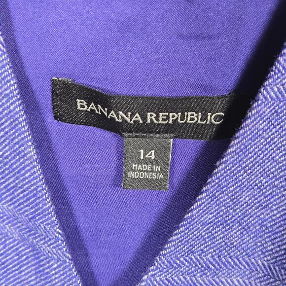 Banana Republic Purple Tie Back Sheath Dress. Size 14 - Picture 9 of 10